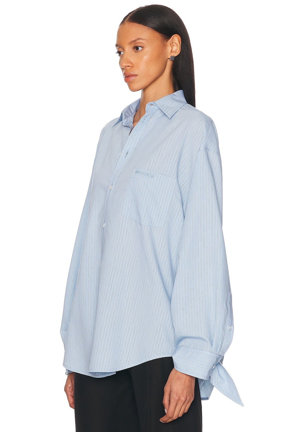 Knotted Cuff Blouse - 2