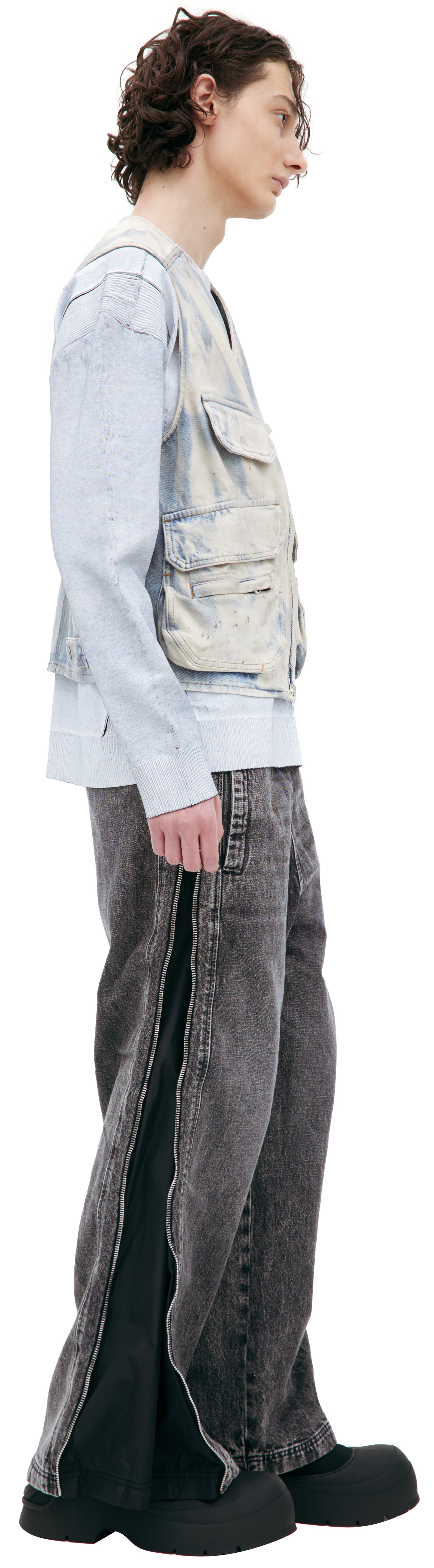 DENIM VEST WITH PATCH POCKETS - 2