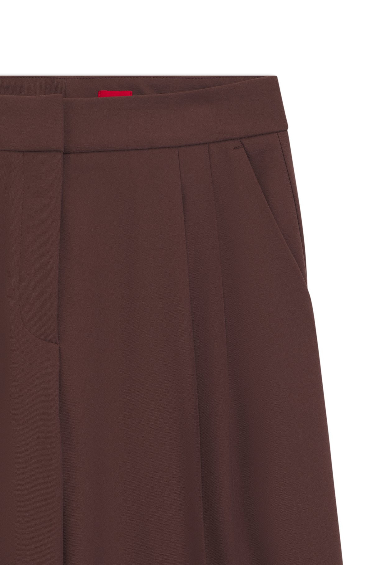 RELAXED-FIT PANTS IN STRETCH FABRIC WITH WRAP EFFECT - 6