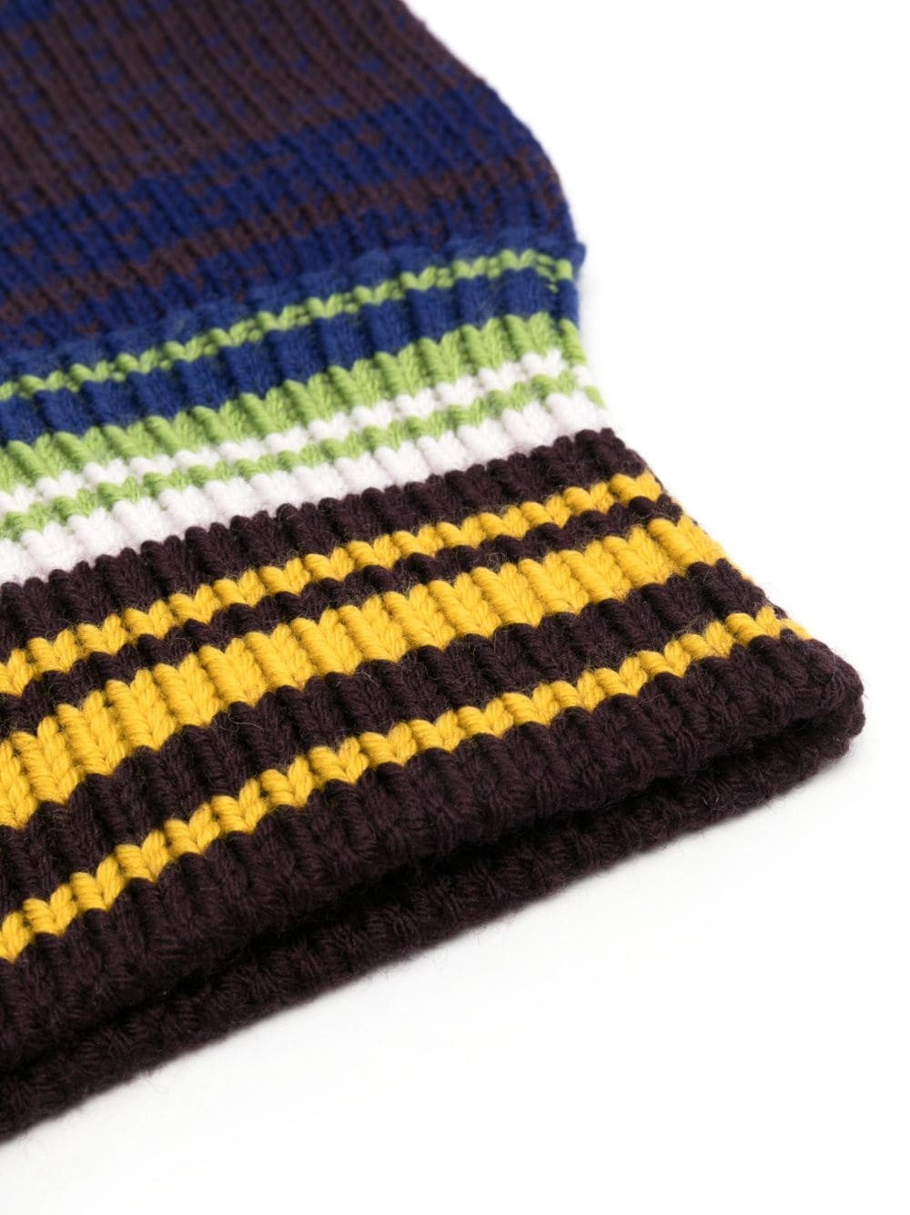 striped ribbed-knit balaclava - 2
