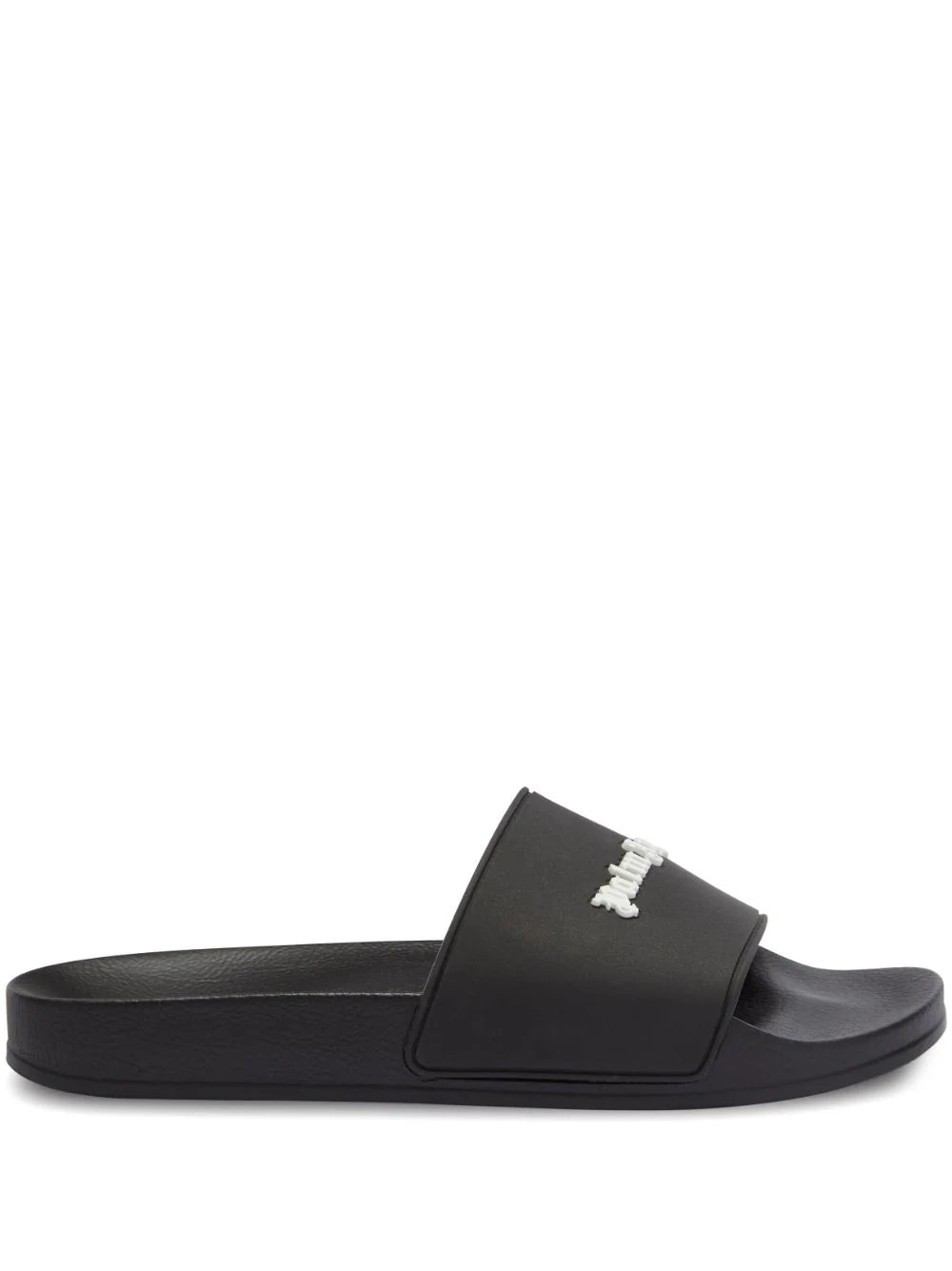 Black Palm Angels Men Slides Slides With Logo – On Sale Now With