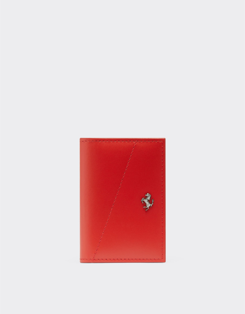 Leather card case with prancing horse 1