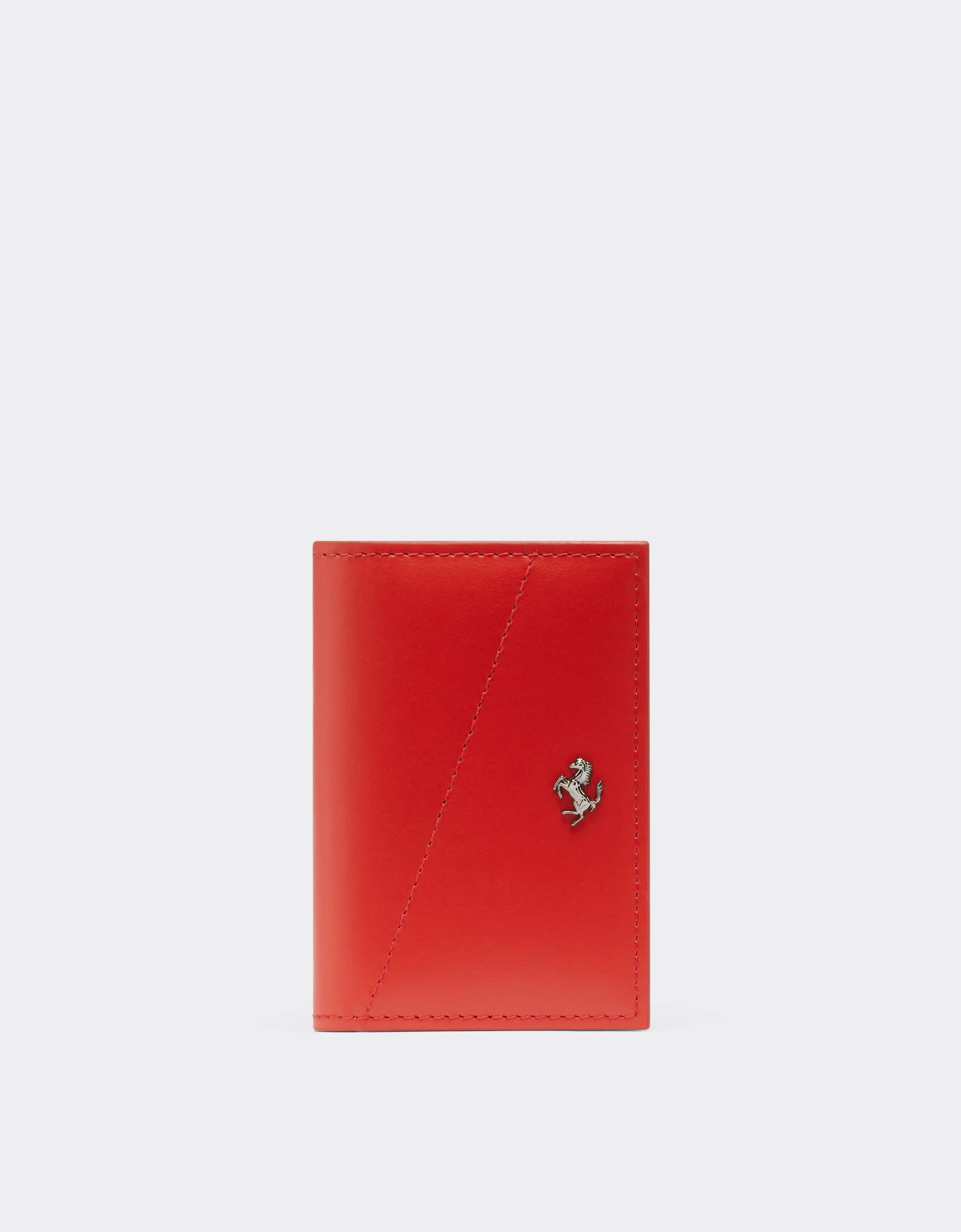 Leather card case with prancing horse - 1
