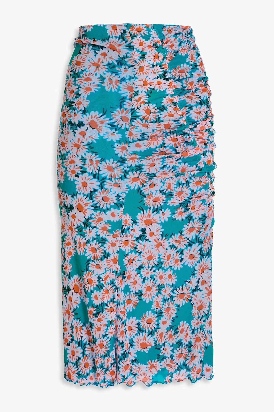 Willow reversible floral-print stretch-mesh midi skirt - 1