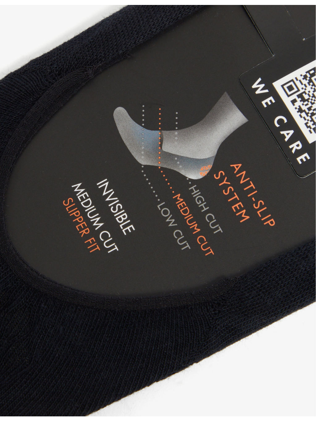 Step medium-cut invisible cotton-blend socks - 2