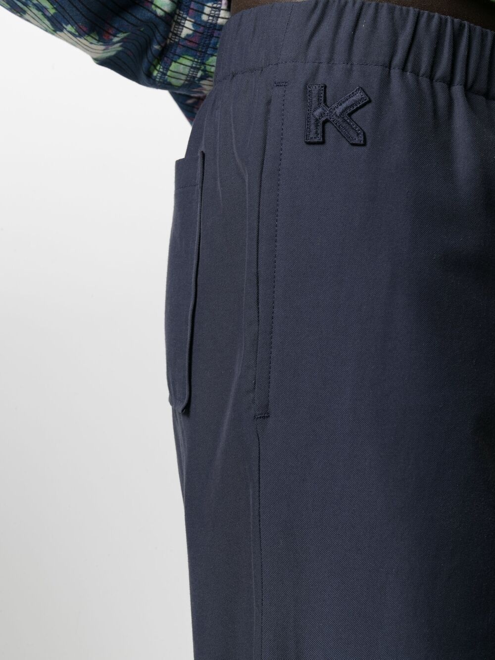 logo-patch straight-leg track pants - 5