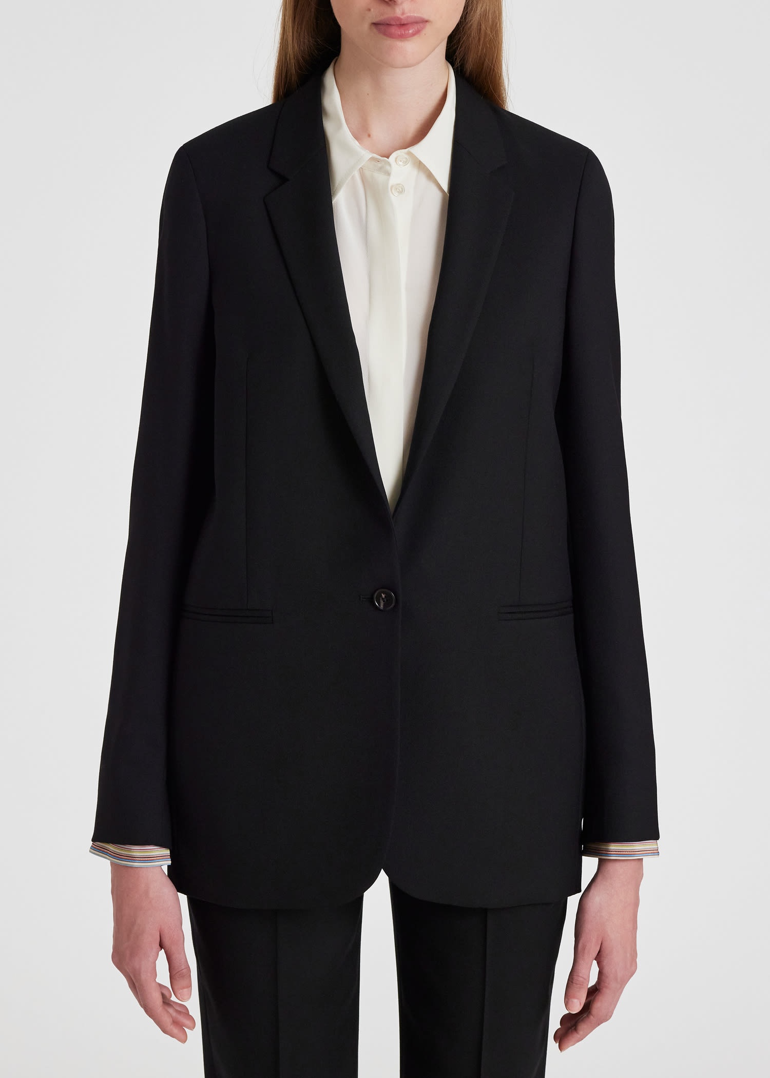 Slim-Fit One-Button Wool Tuxedo Blazer - 5