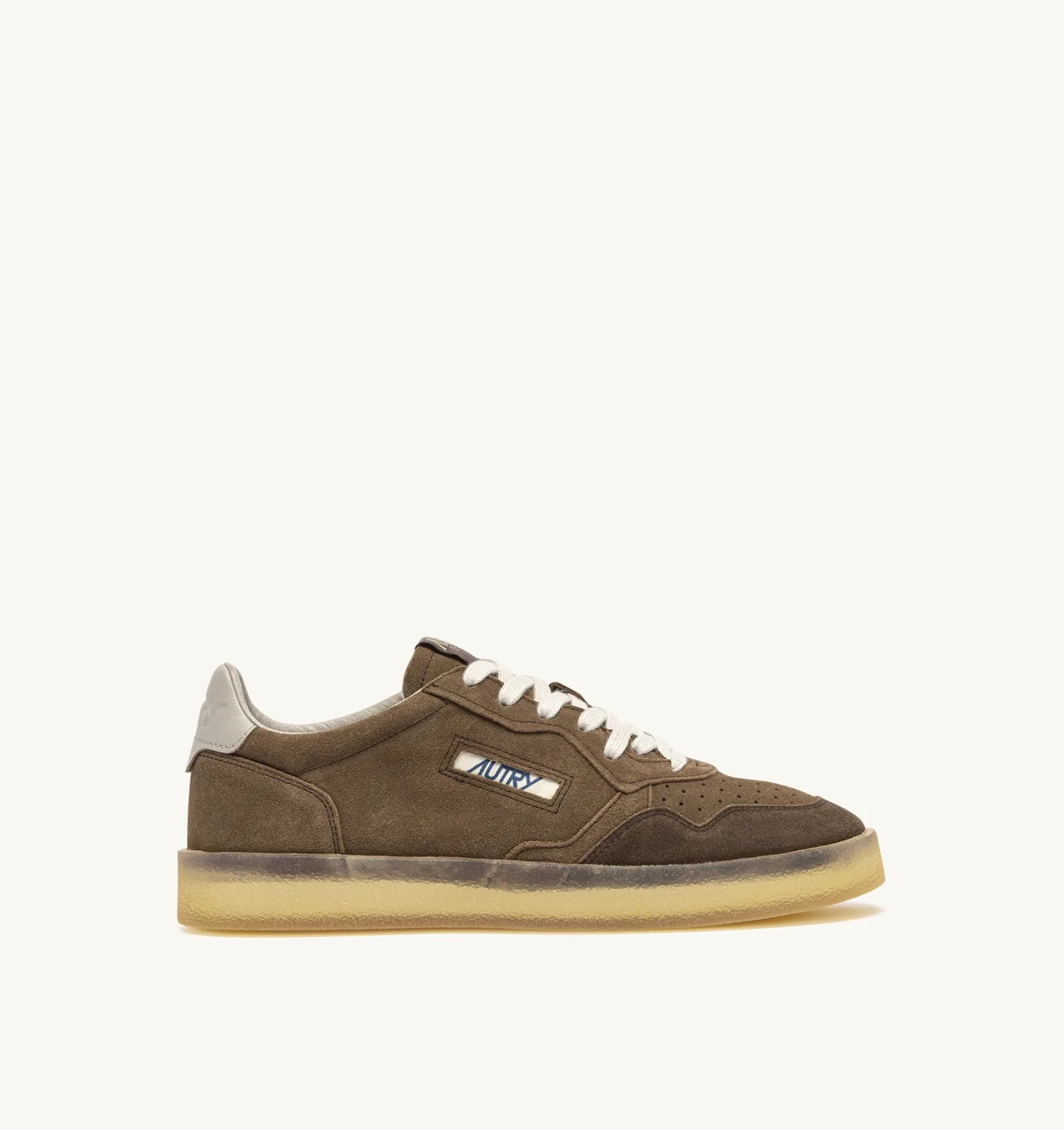 MEDALIST LOW SNEAKERS IN SIGAR AND FEATHER GRAY SUEDE - 1