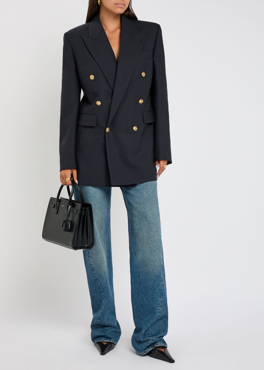 Yves Saint Laurent Double-breasted Wool Blazer - 4