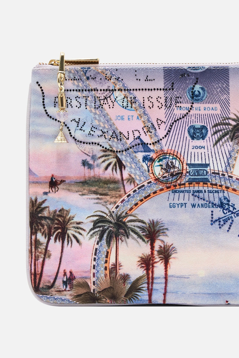 CAMILLA SMALL CANVAS CLUTCH outlook