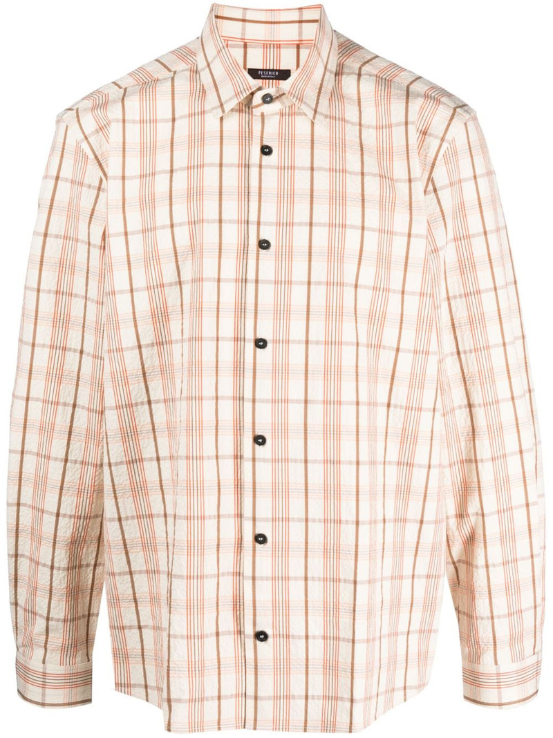 check-pattern long-sleeve shirt 1
