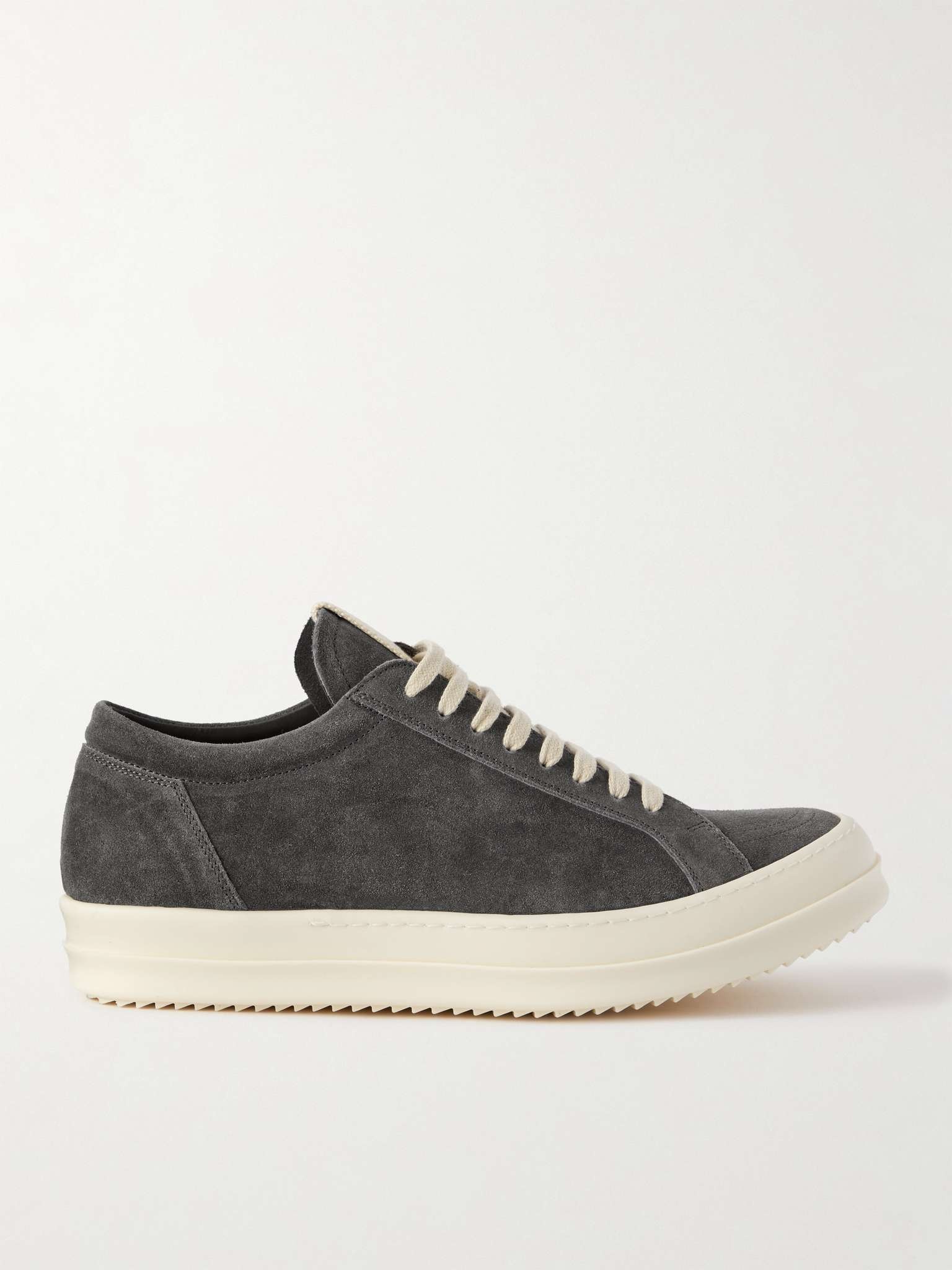 Canvas-Trimmed Suede Sneakers - 1