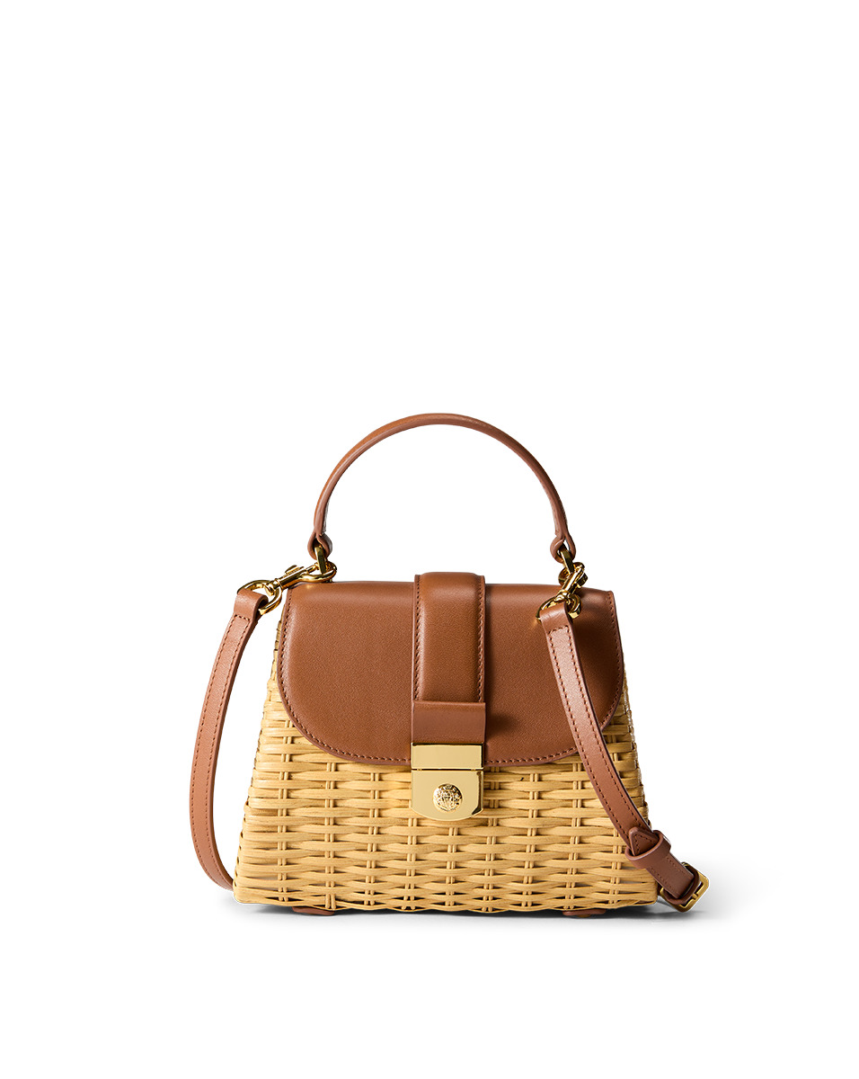 SMALL WICKER AVENUE BAG - 8