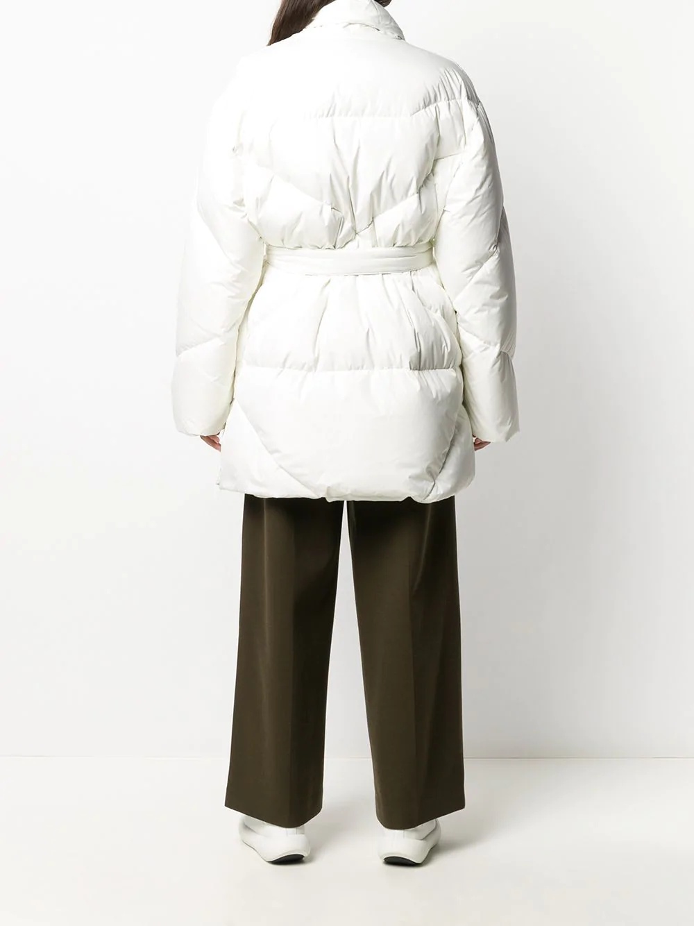 belted padded coat - 4