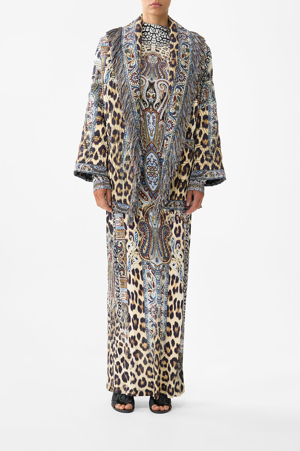 QUILTED ROLL COLLAR COAT - 2