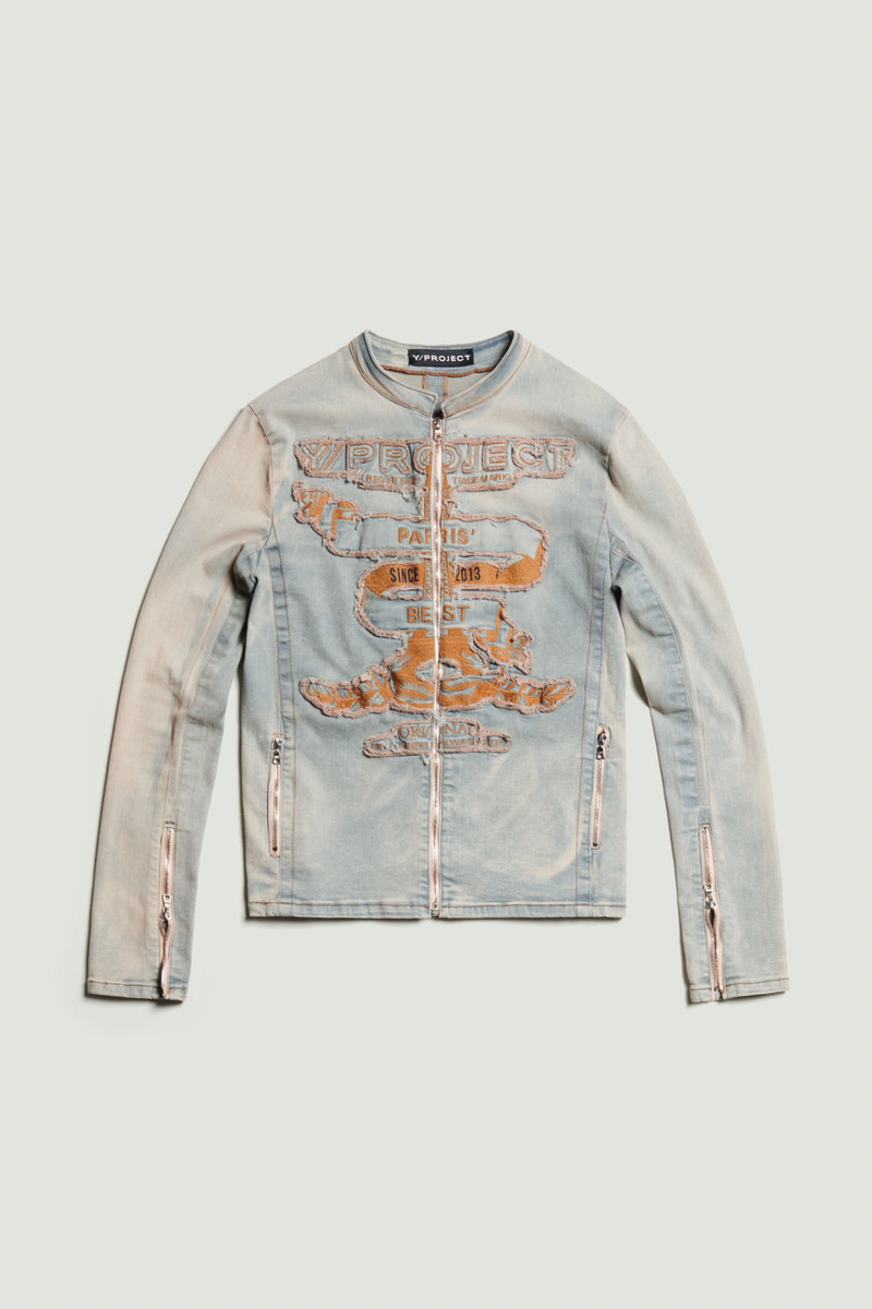 Paris' Best Zip Denim Jacket 1
