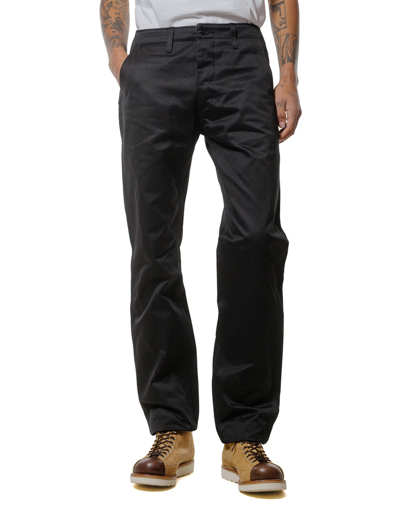 The Real McCoys MP19010 Blue Seal Chino Trousers Black outlook