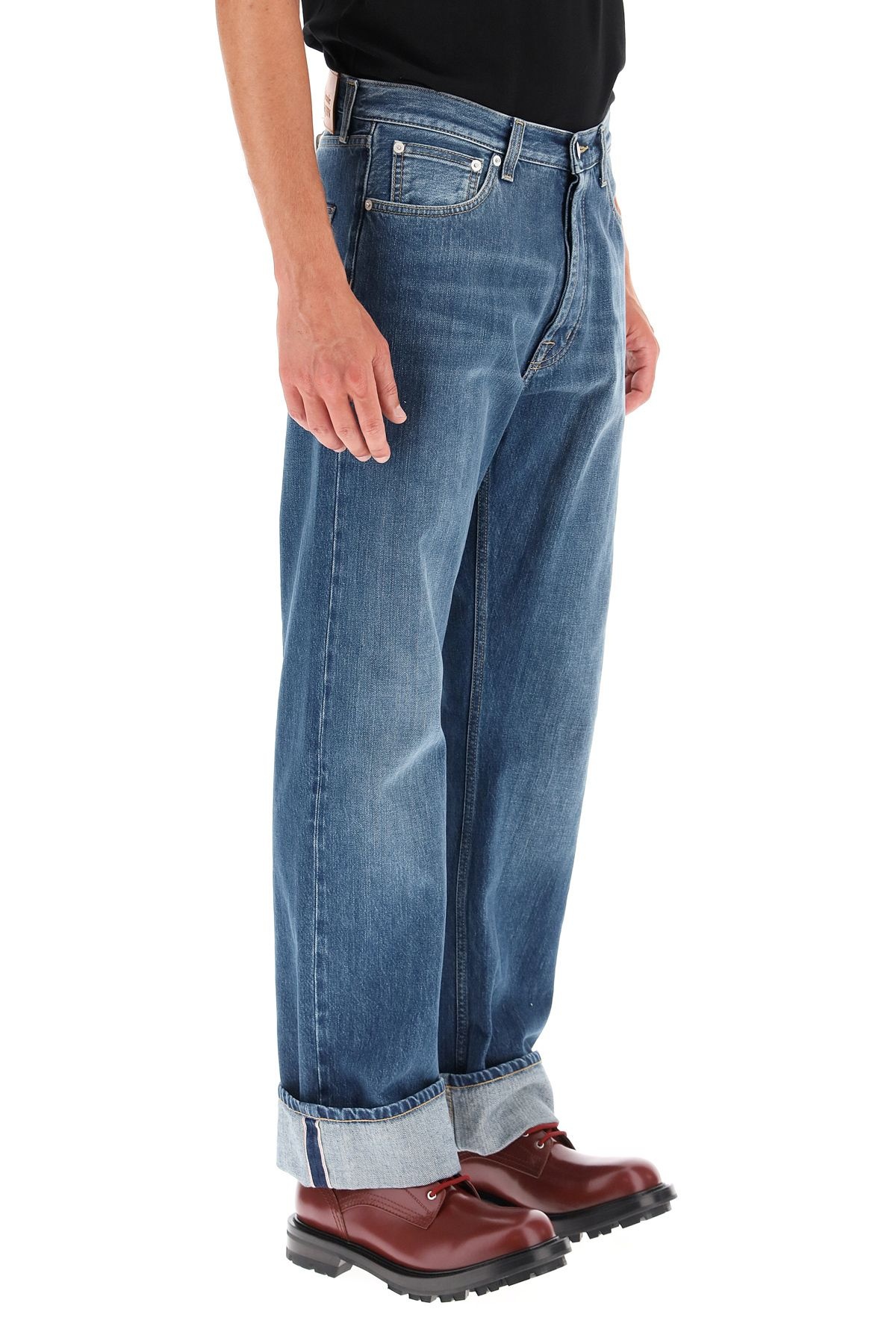 JEANS WITH DECORATIVE SELVEDGE - 3