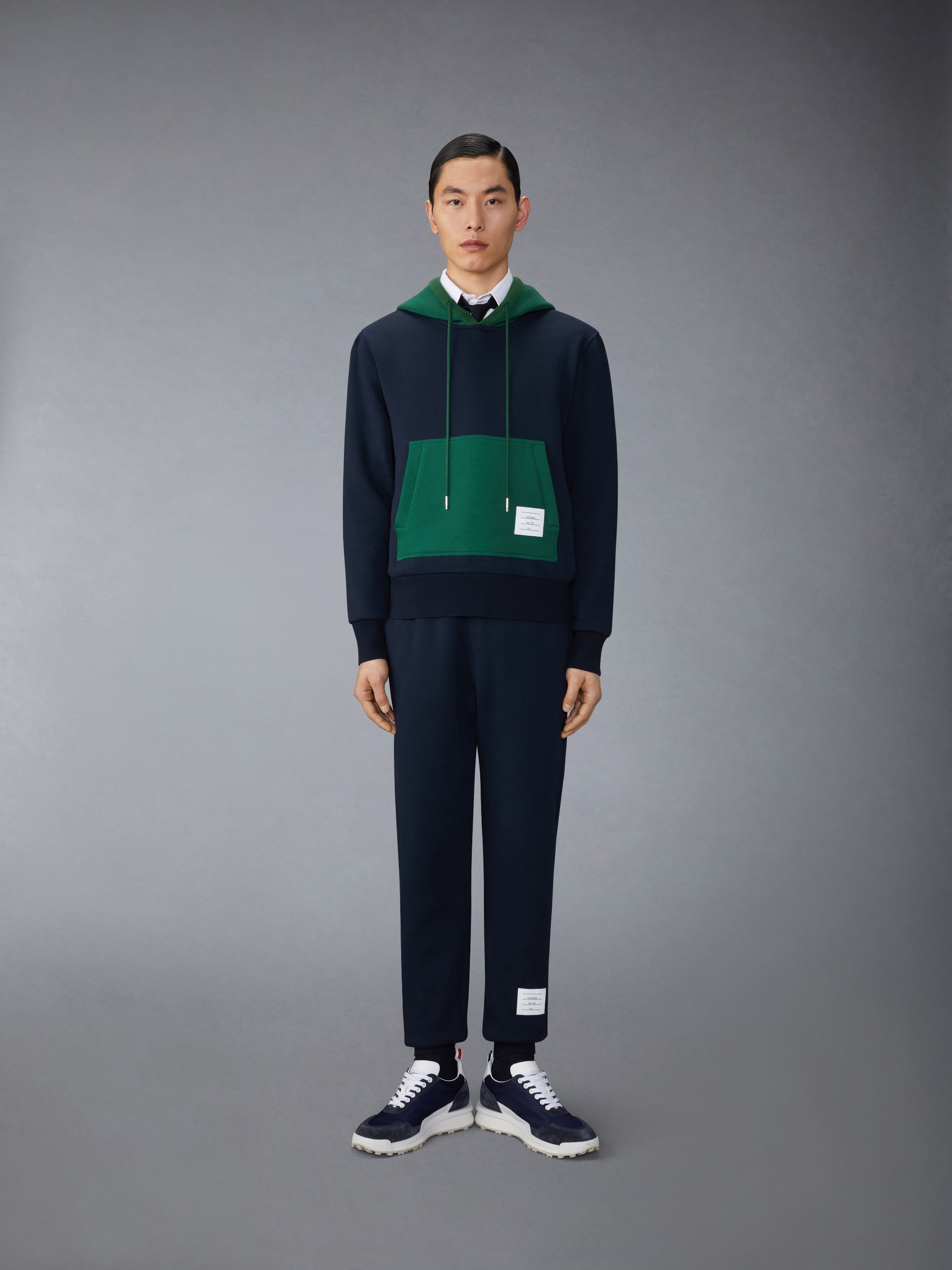 Brushed Color Blocked Sweatpants - 3