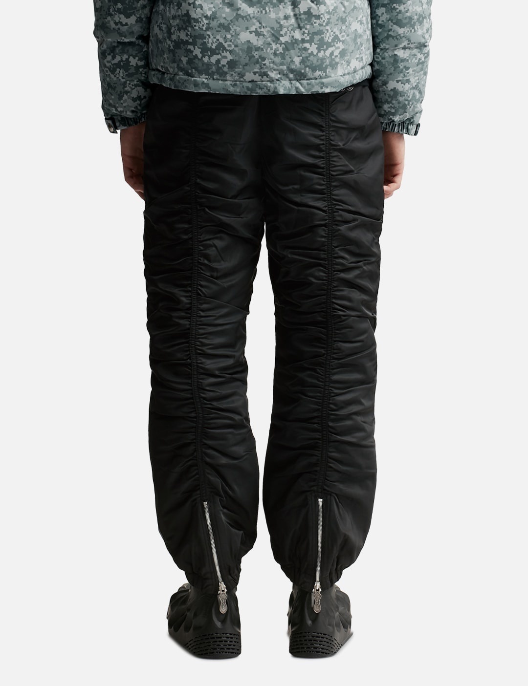 GATHERED NYLON JOGGER PANTS - 5
