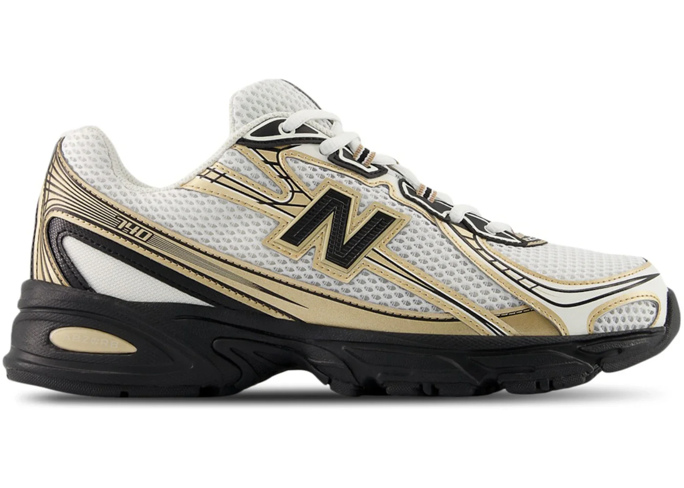 New Balance 740 White Gold Black - 1