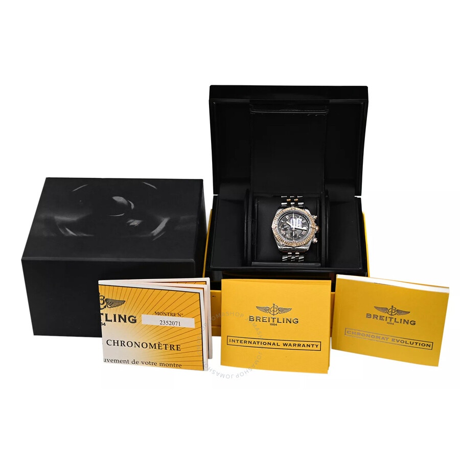 Pre-owned Breitling C13356 Chronograph Automatic Chronometer Black Dial Men's Watch C13356 - 4