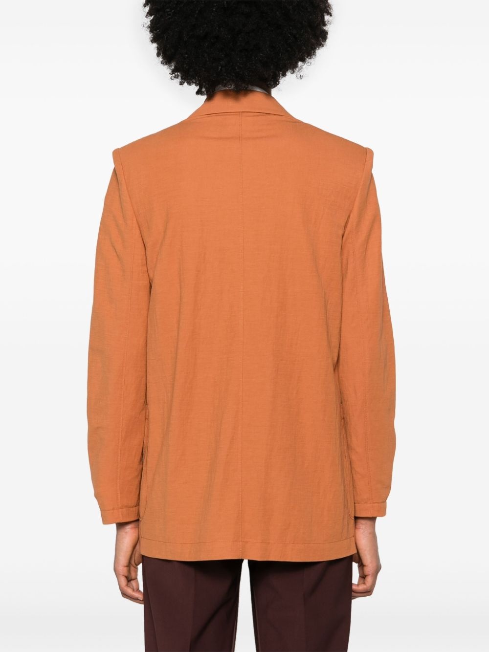 notched-lapels single-breasted blazer - 4