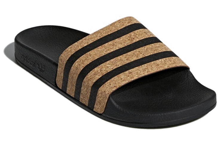(WMNS) adidas Adilette 'Black Cork' CQ2237 - 3