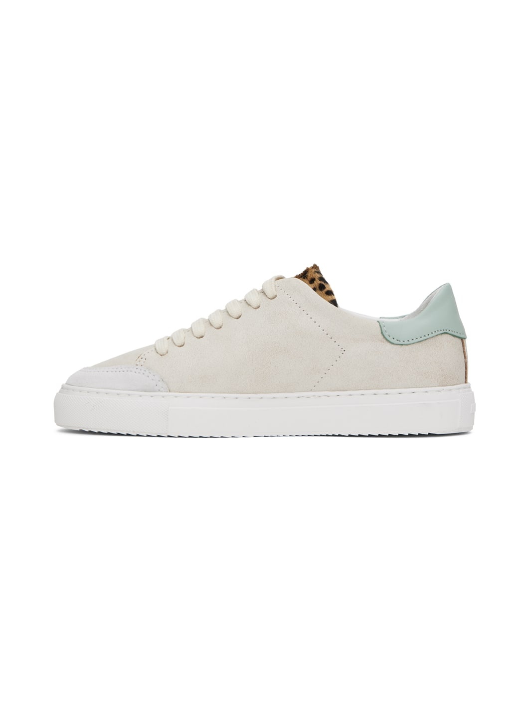 Beige & Green Clean 90 Triple Sneakers - 3