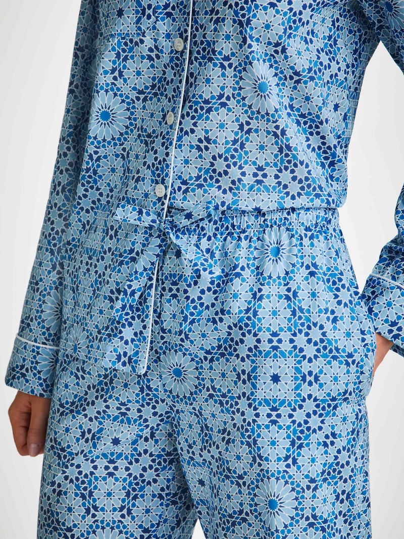 Women's Pyjamas Ledbury 69 Cotton Batiste Blue - 5