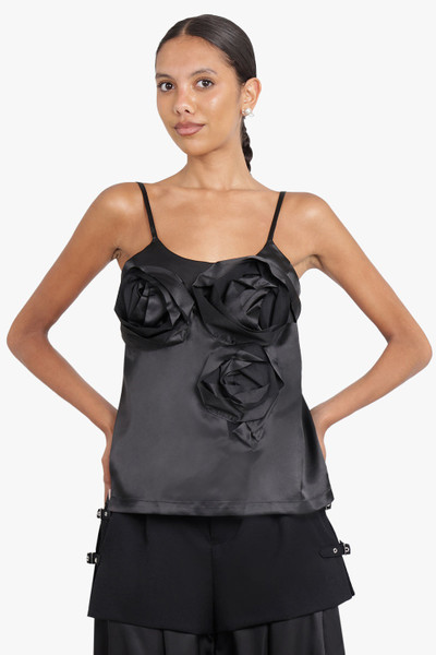 Comme Des Garçons ROSES THIN CAMISOLE | BLACK outlook