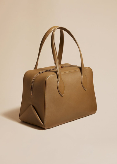 KHAITE The Medium Maeve Bag in Toffee Pebbled Leather outlook