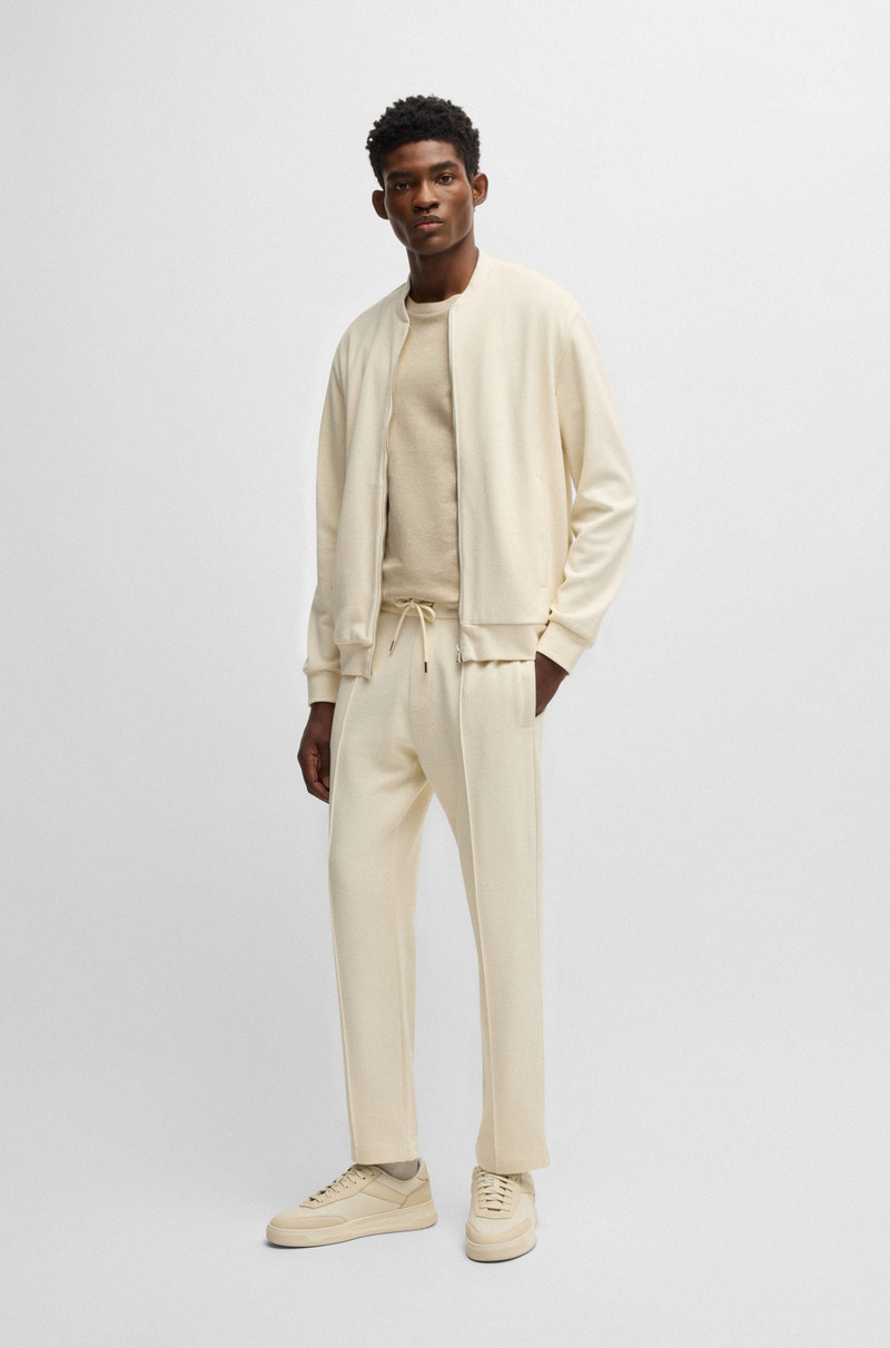 BOSS REGULAR-FIT T-SHIRT IN COTTON AND LINEN outlook