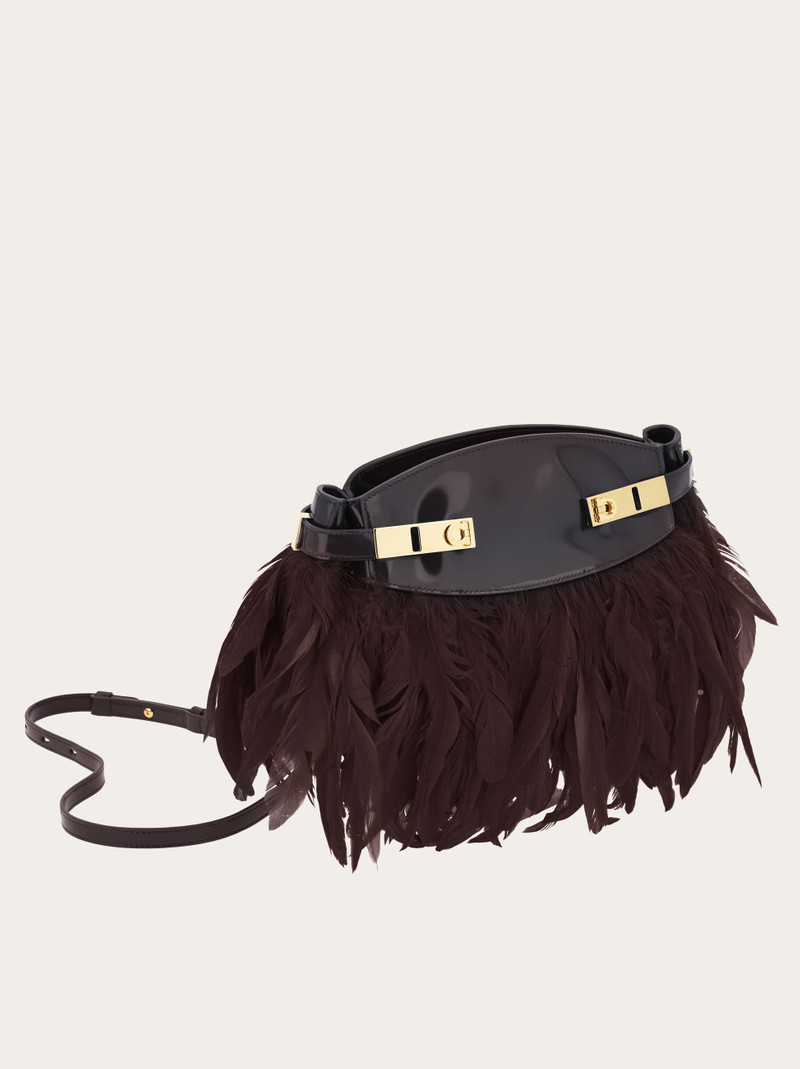 Hug soft crossbody bag with feathers (XS) 7
