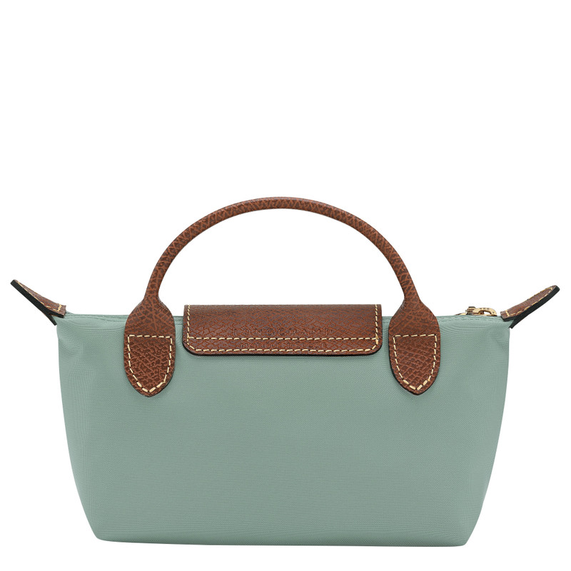 Le Pliage Original Pouch with handle Celadon - Recycled canvas 4