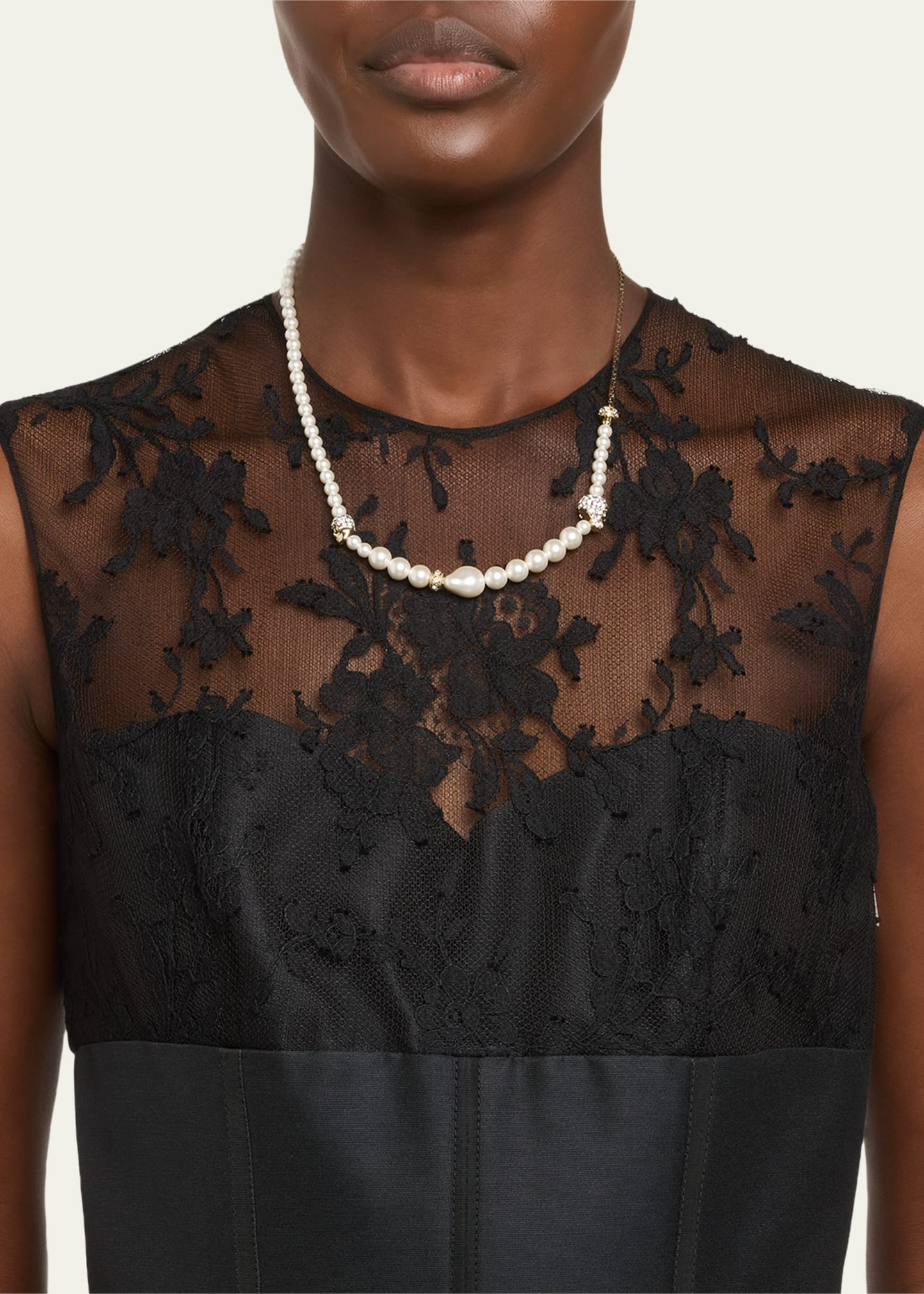 Pearly Skull Necklace - 2