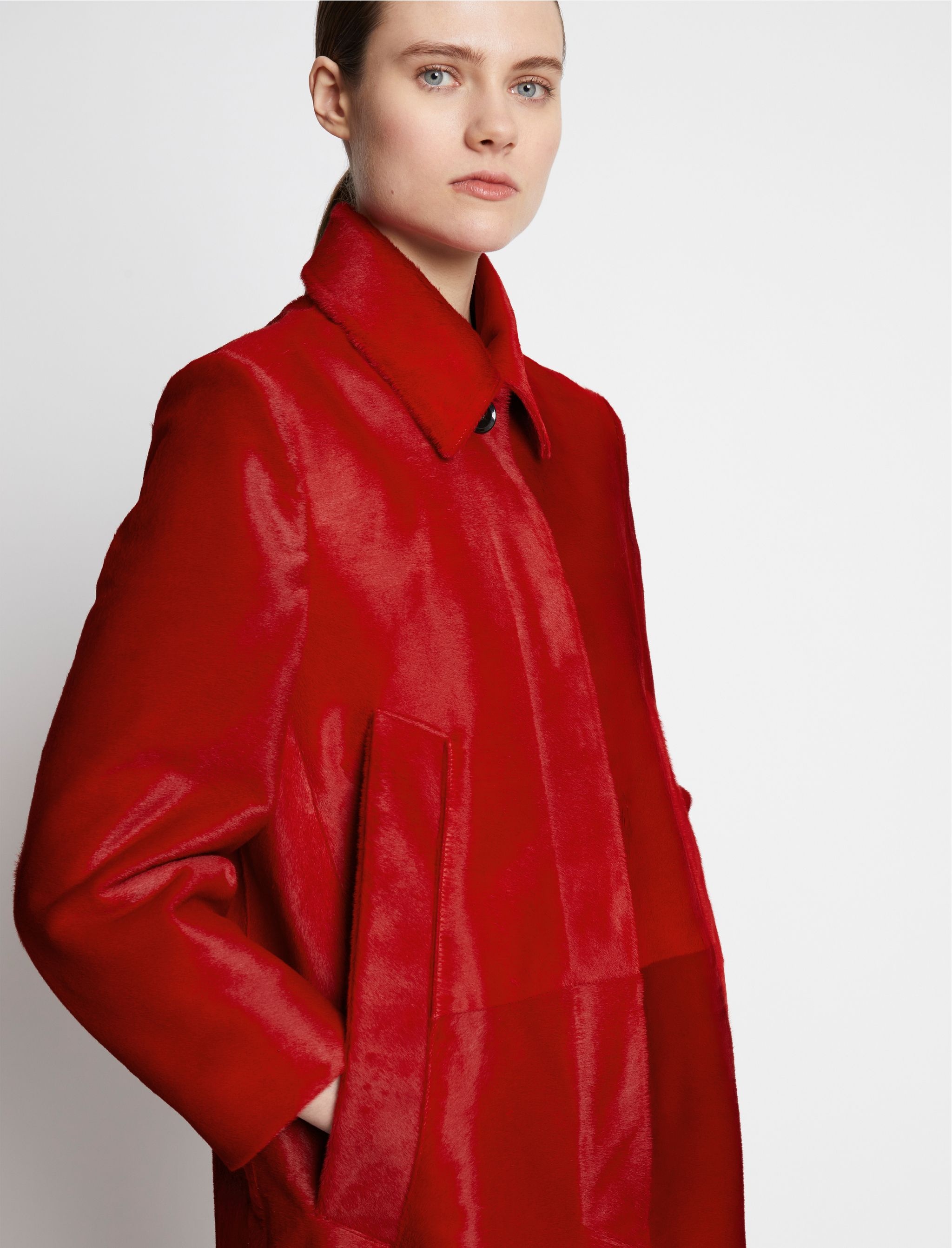 Solid Haircalf Coat - 5