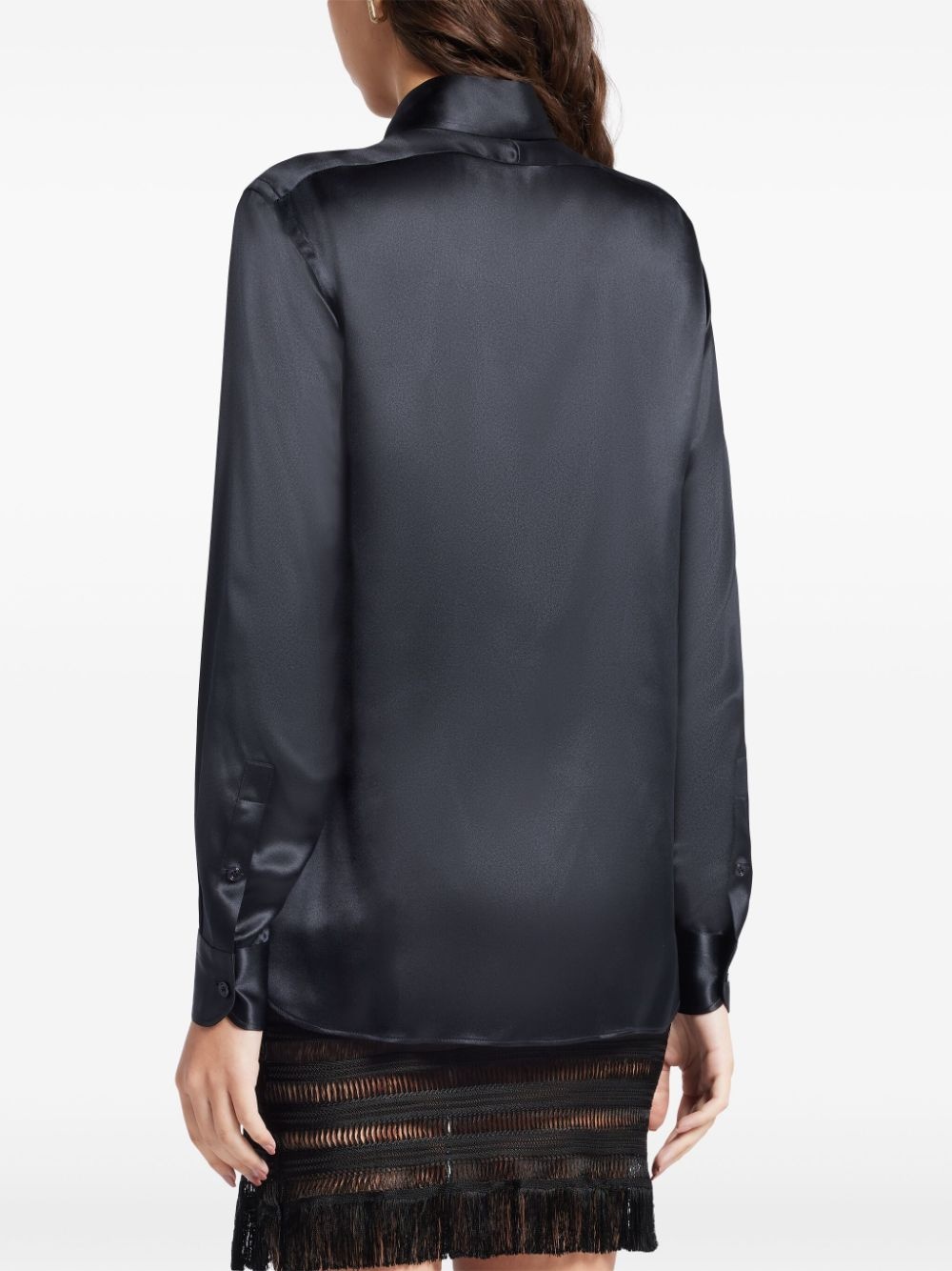silk-charmeuse shirt - 4
