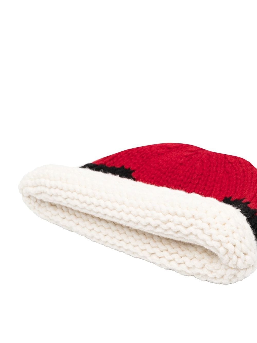 intarsia-knit pattern hat - 2