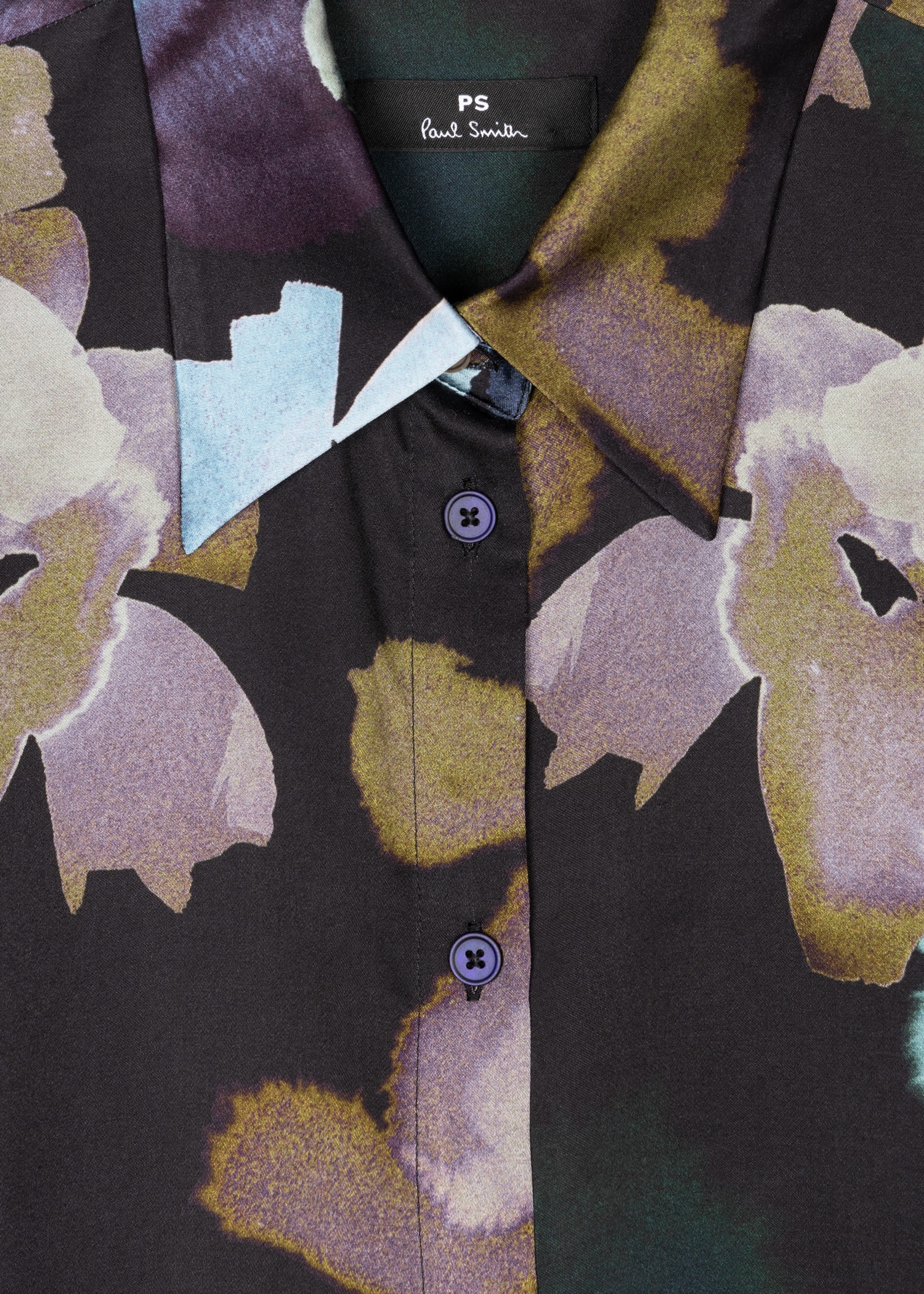 'Floral Watercolour' Print Shirt - 3