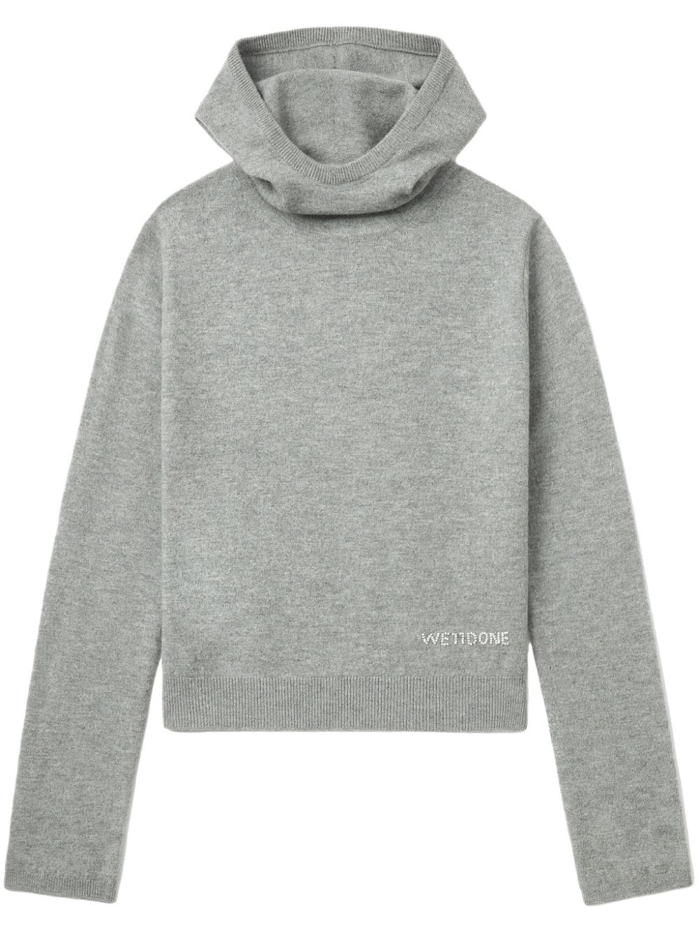 logo-embellished hoodie - 1