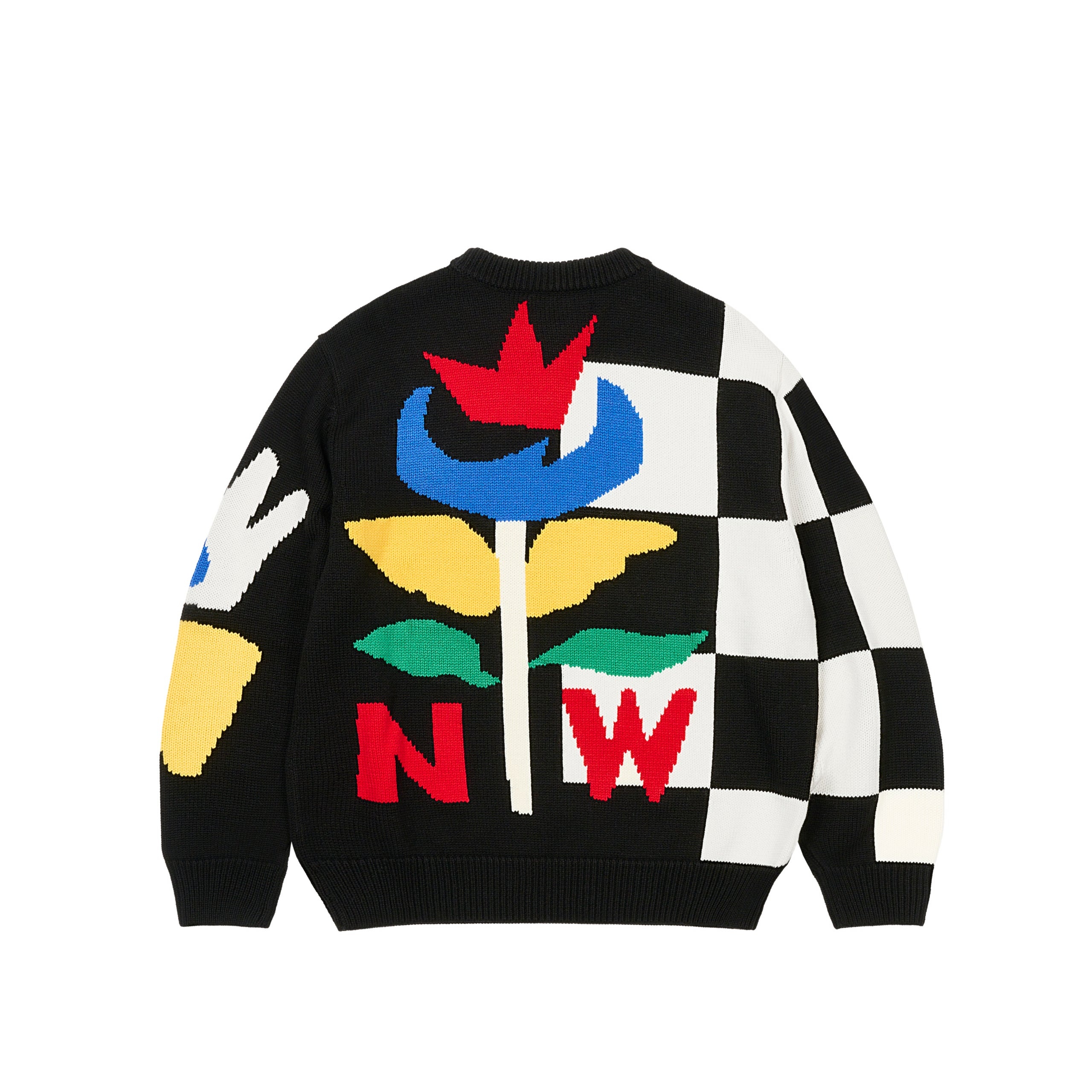 PALACE JCC+ KNIT CREW BLACK - 2