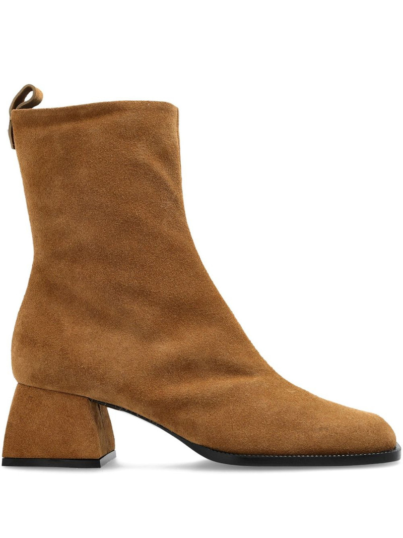 block-heel suede boots 1