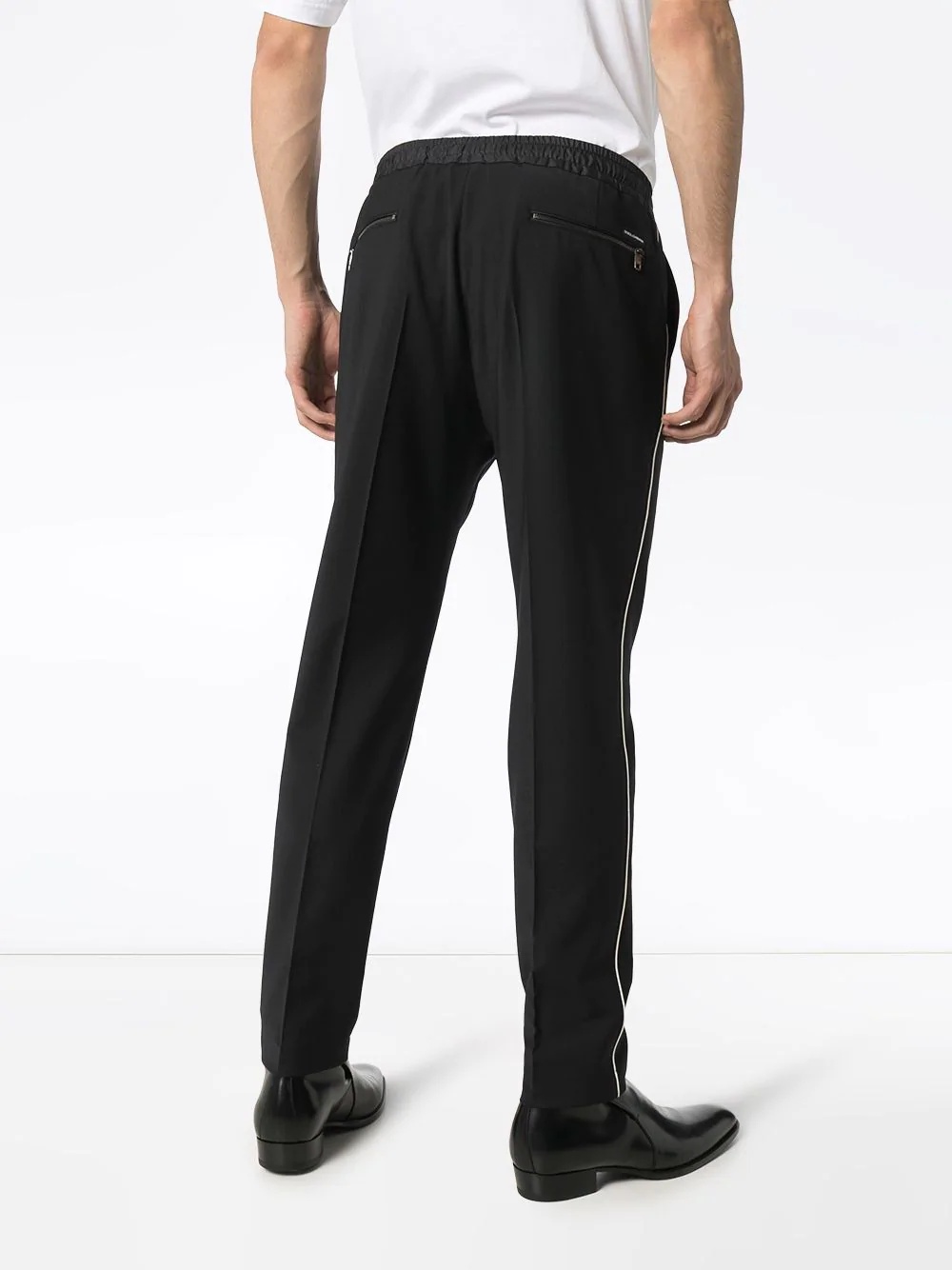 piped-trimmed track pants - 4