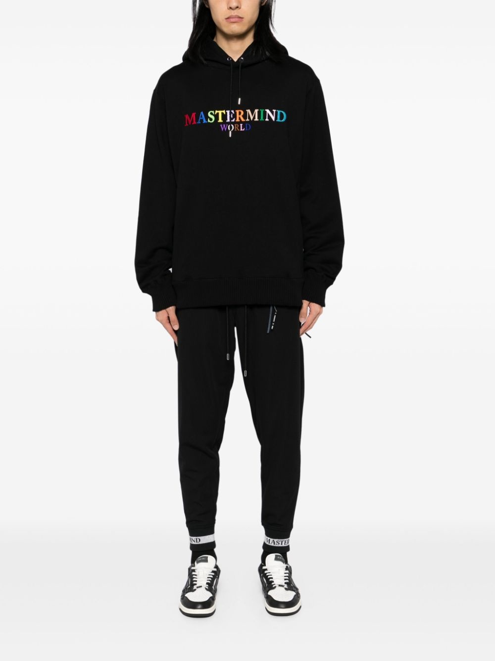 logo-embroidered hoodie - 2