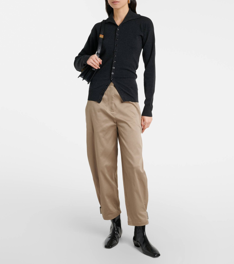 Proenza Schouler Serene cotton barrel-leg pants outlook