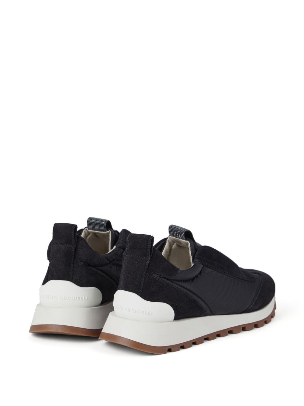 monili-embellished slip-on sneakers - 3