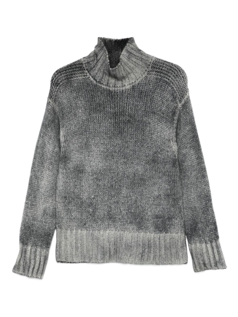 roll-neck ribbed sweater - 1