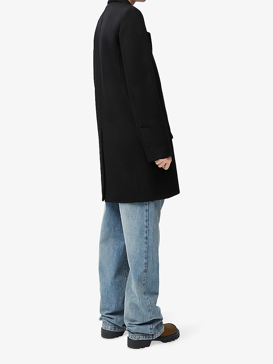 Oversized double-breasted wool coat - 3