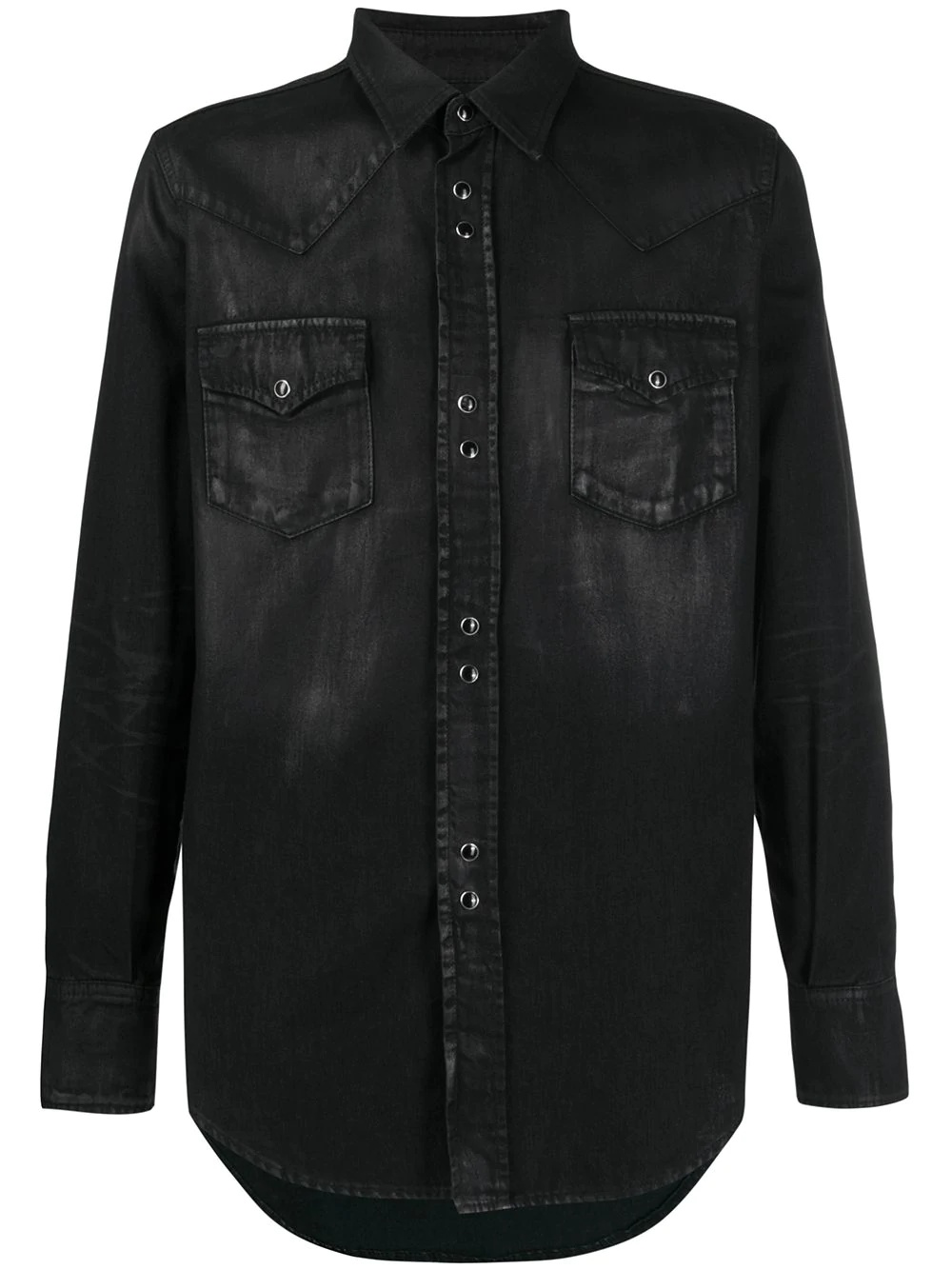 coated Western shirt - 1